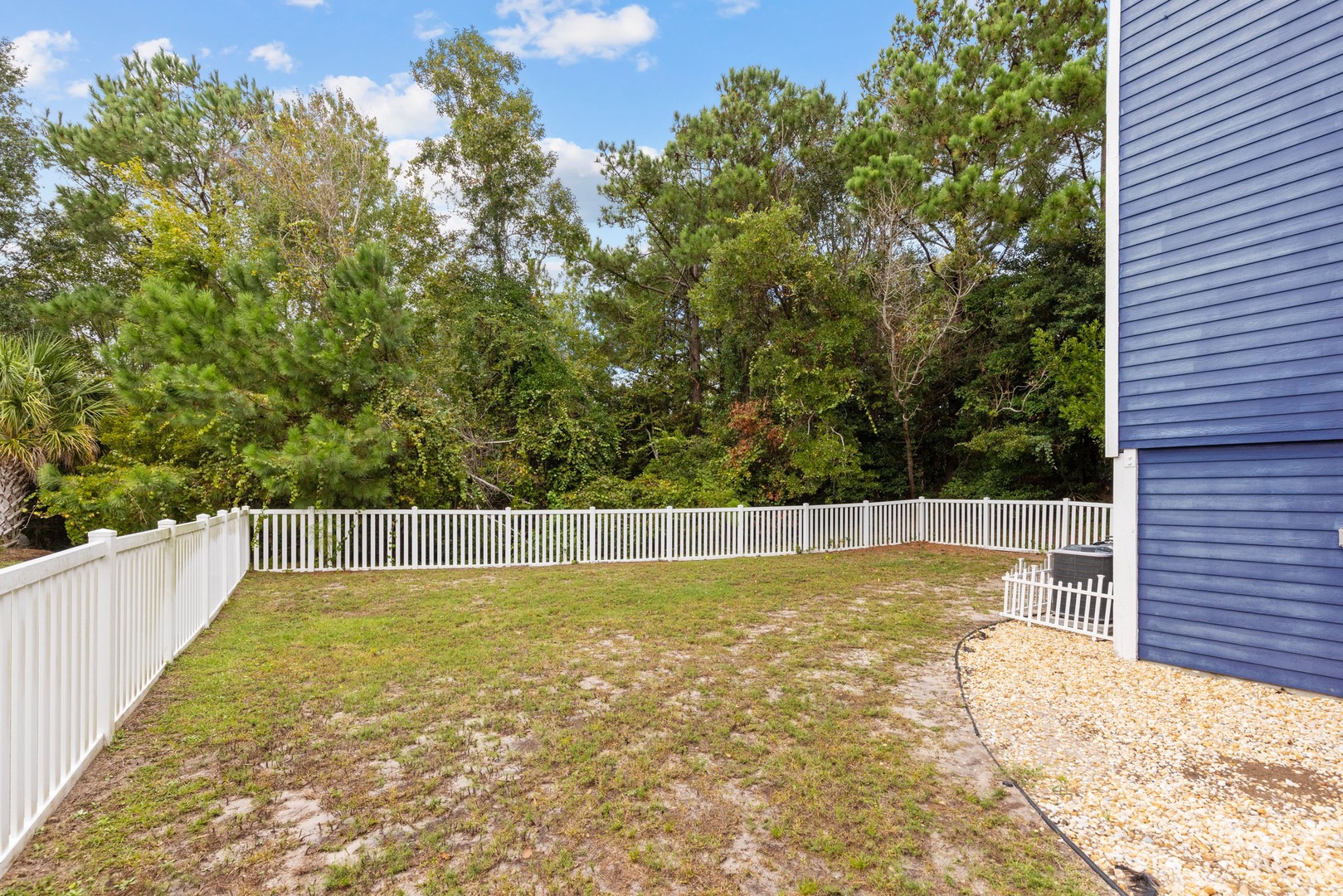 Fenced in Backyard