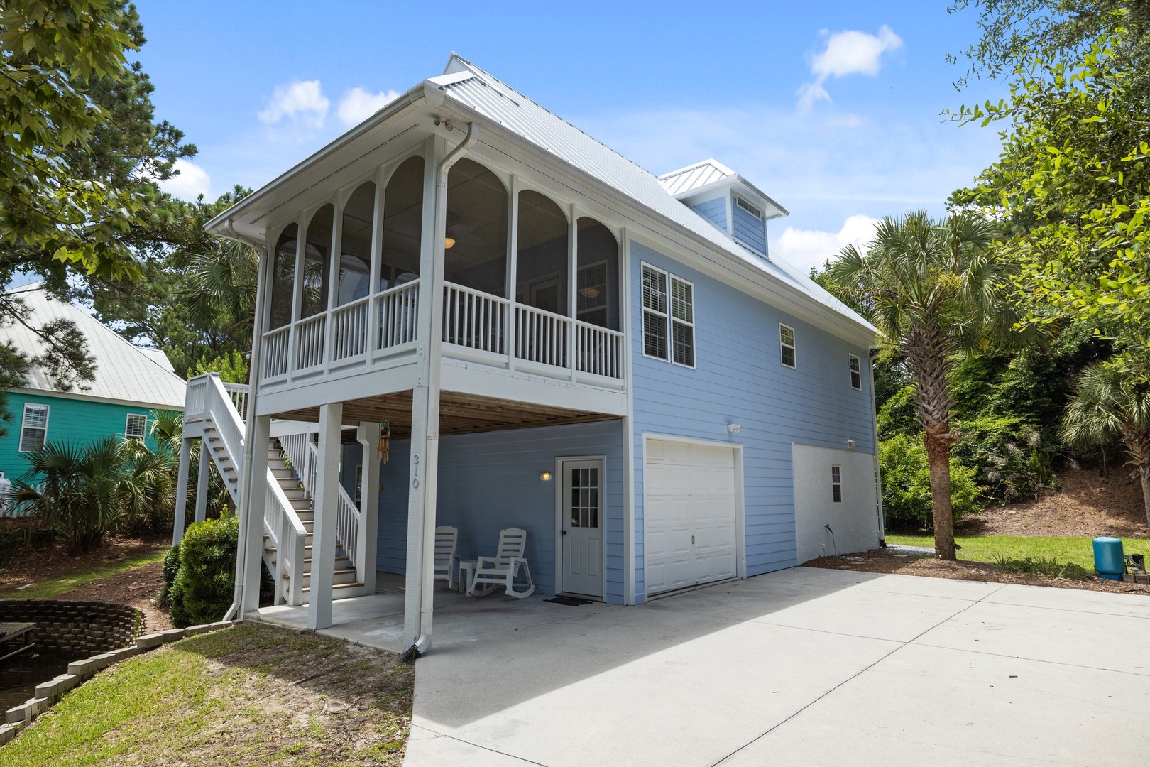 Driveway and Front Entrance