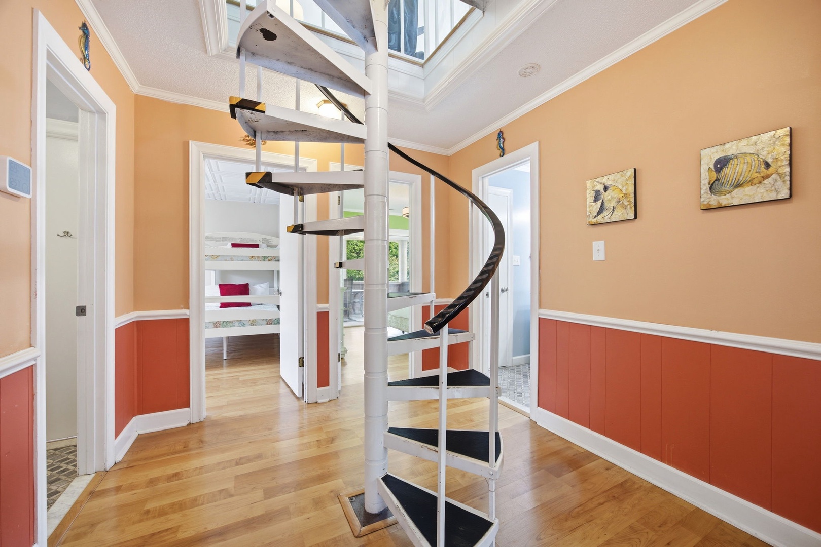 Spiral Stair Case to the Top Floor