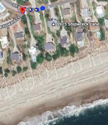 Enchantress East beach access map