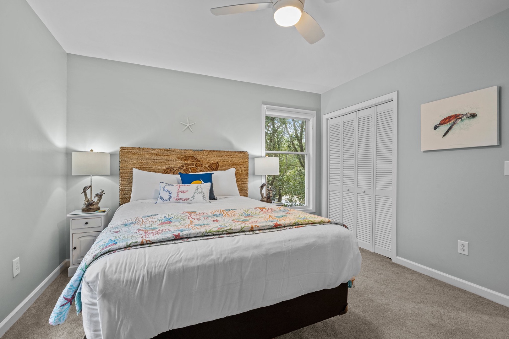 Queen bedroom on second floor