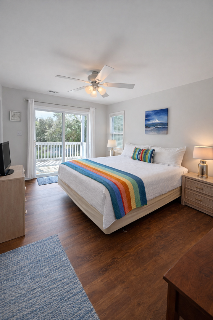 King Bed and Private Bath