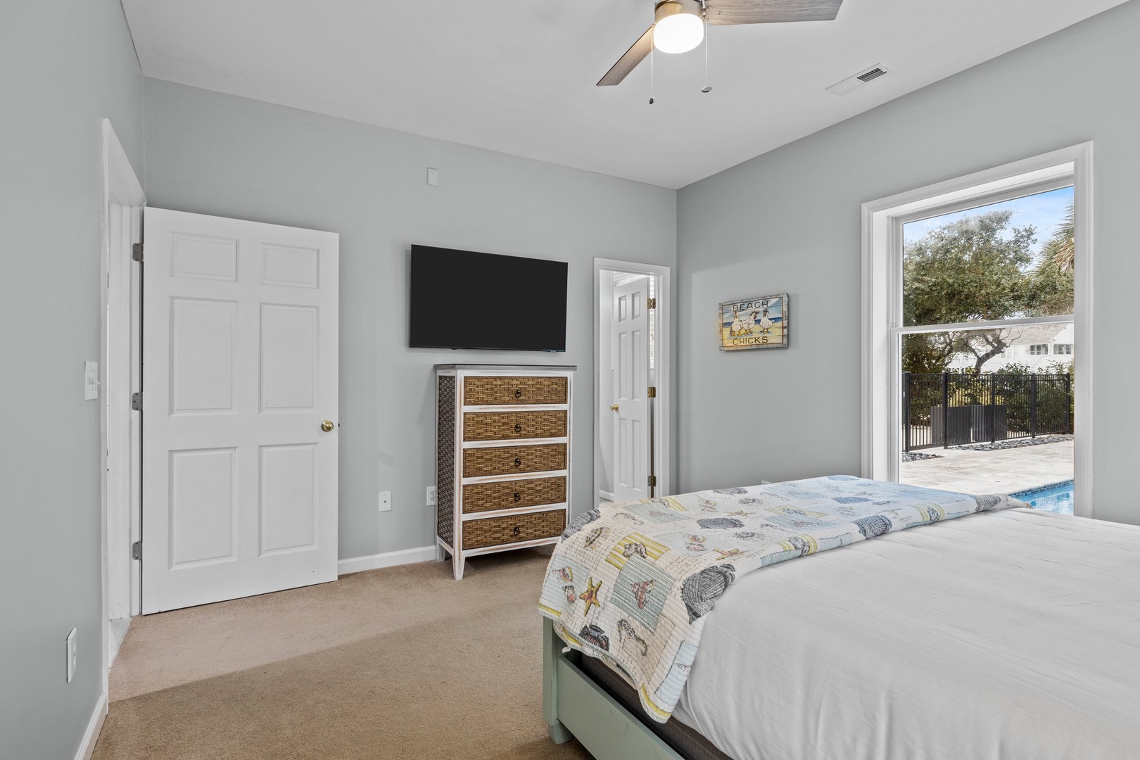 Queen size bedroom on second floor