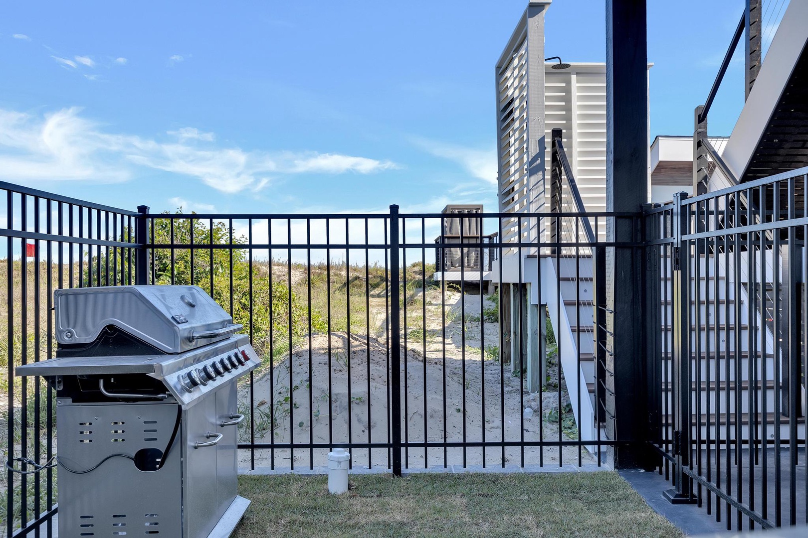 Fire up the grill on your private balcony and savor city skyline views as you prepare a fresh meal in the open air.
