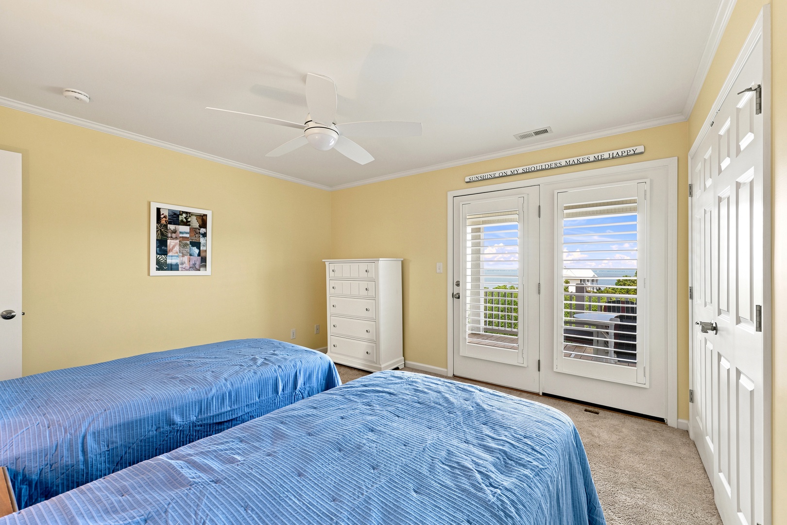 Blue Chair Stays | Bedroom