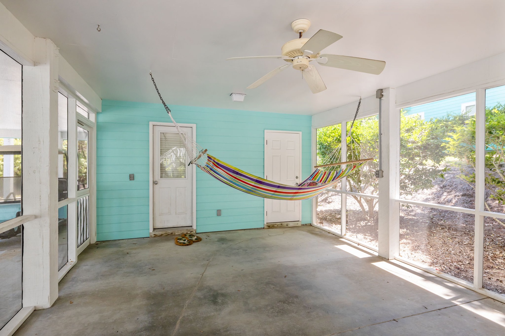 Hammock in Screened in Porch