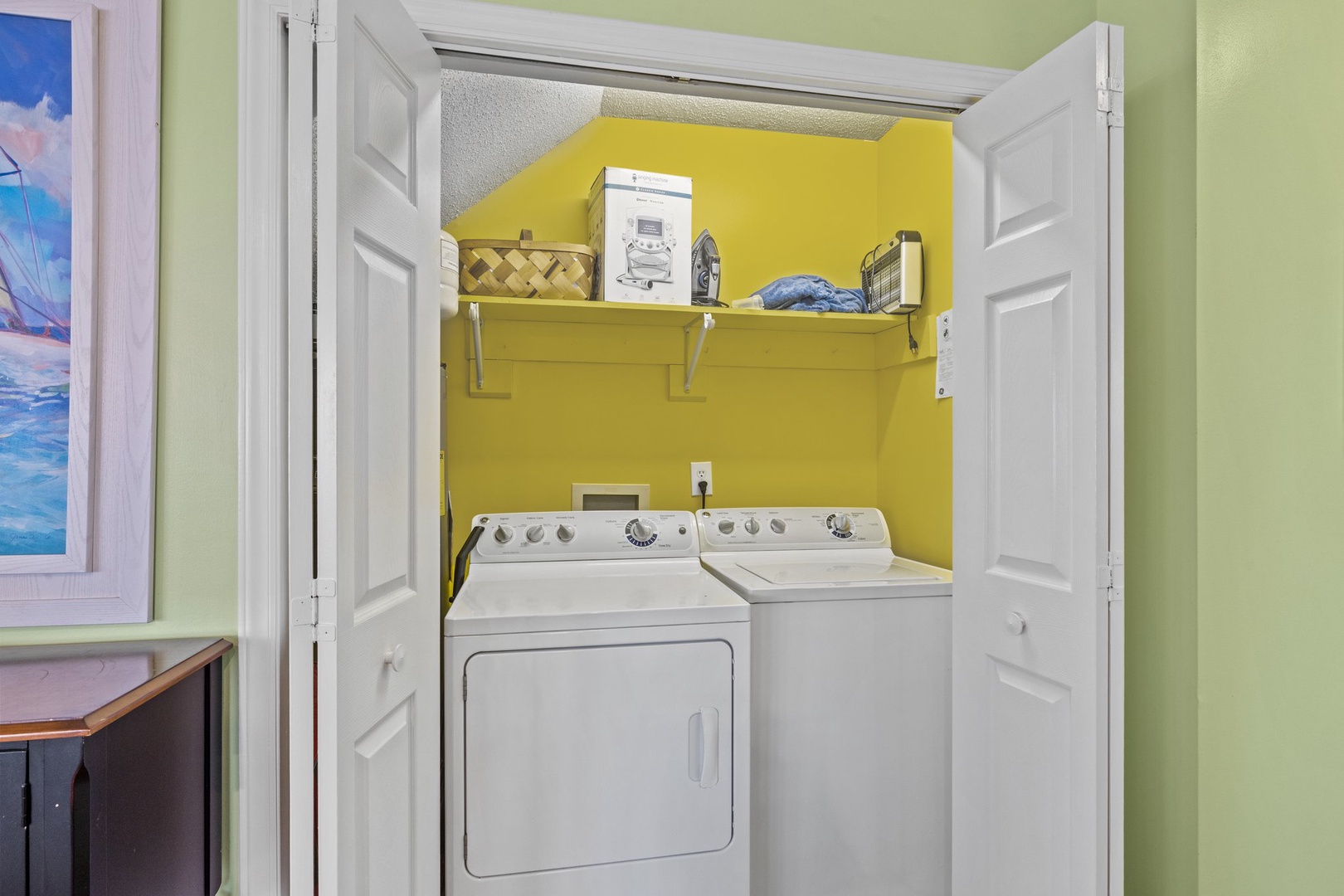 Laundry Area off living room level