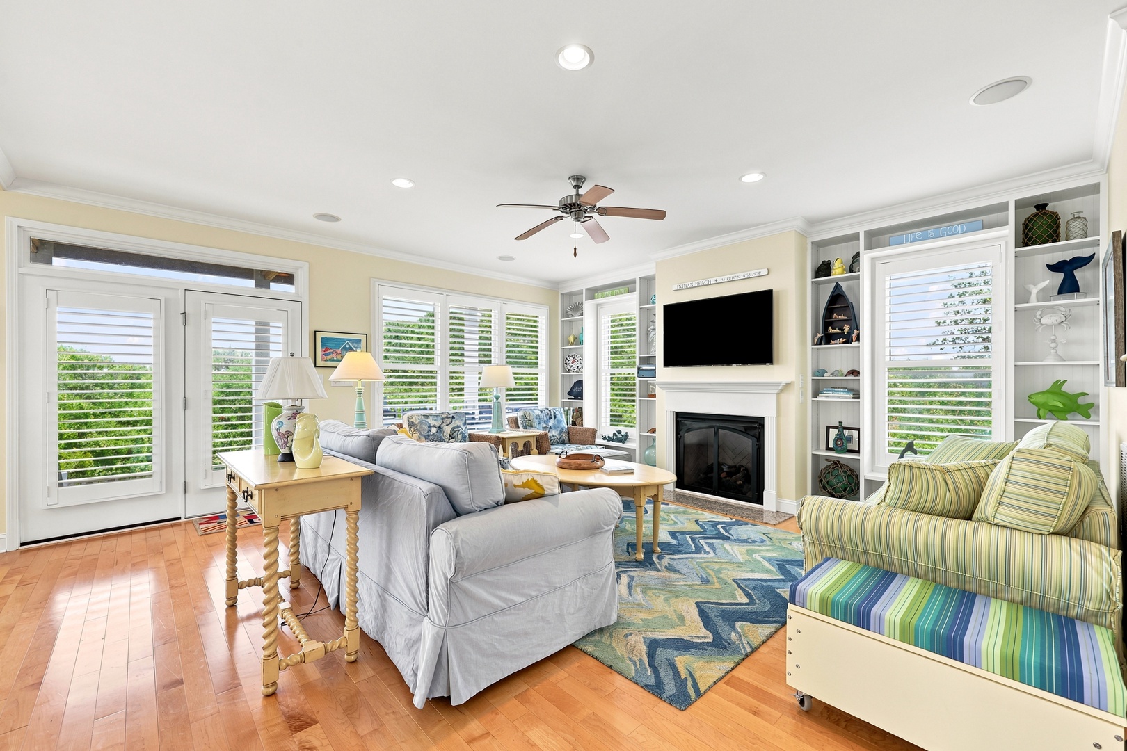 Blue Chair Stays | Living Area