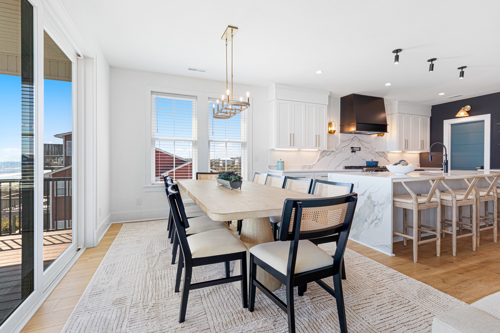 Sea Spray West | Dining Area and Kitchen