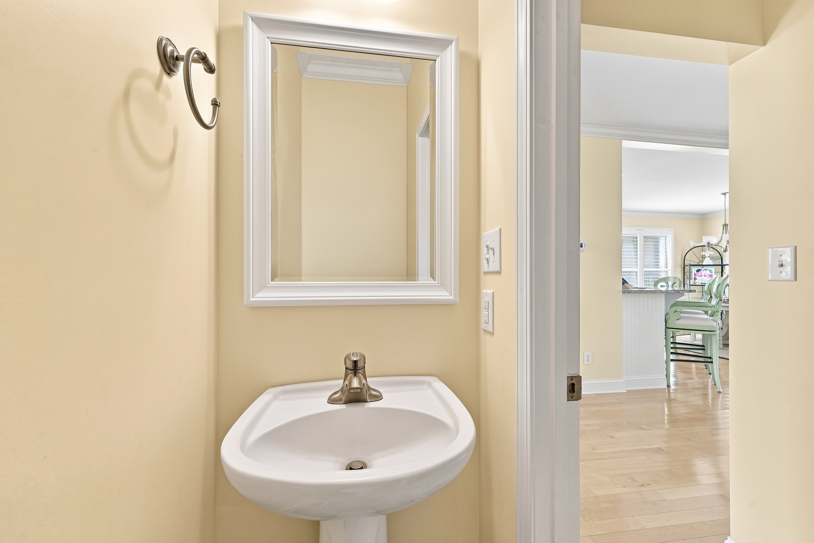 Blue Chair Stays | Half Bathroom