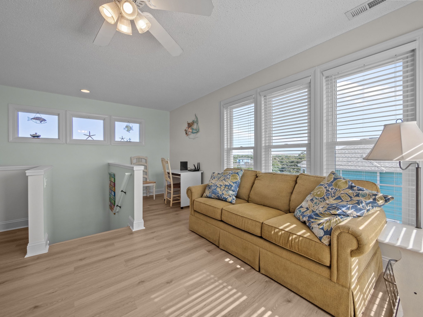 Loft Area off the Living Room With Pull Out Couch