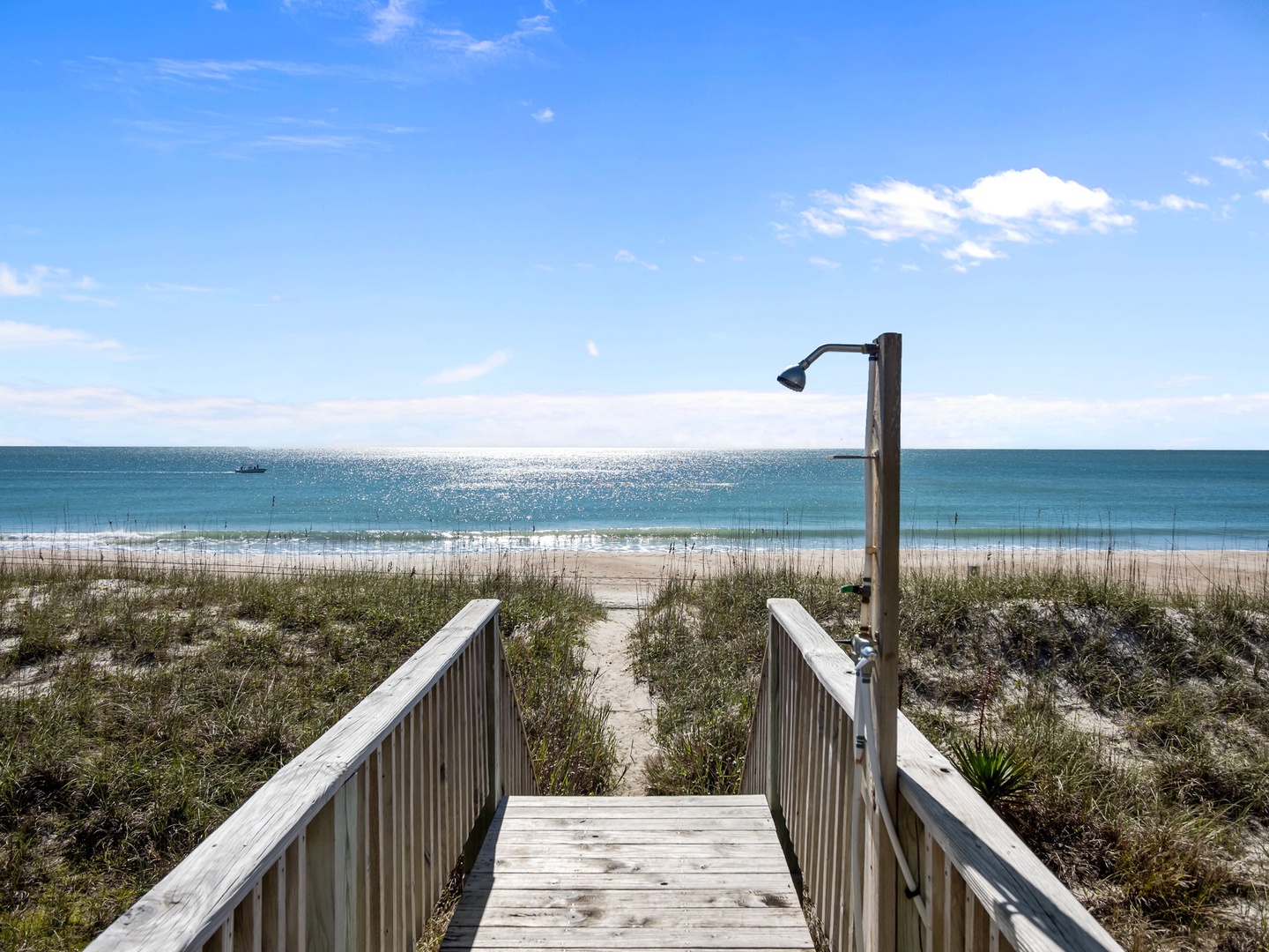 Beach Walkway and Rinse Shower