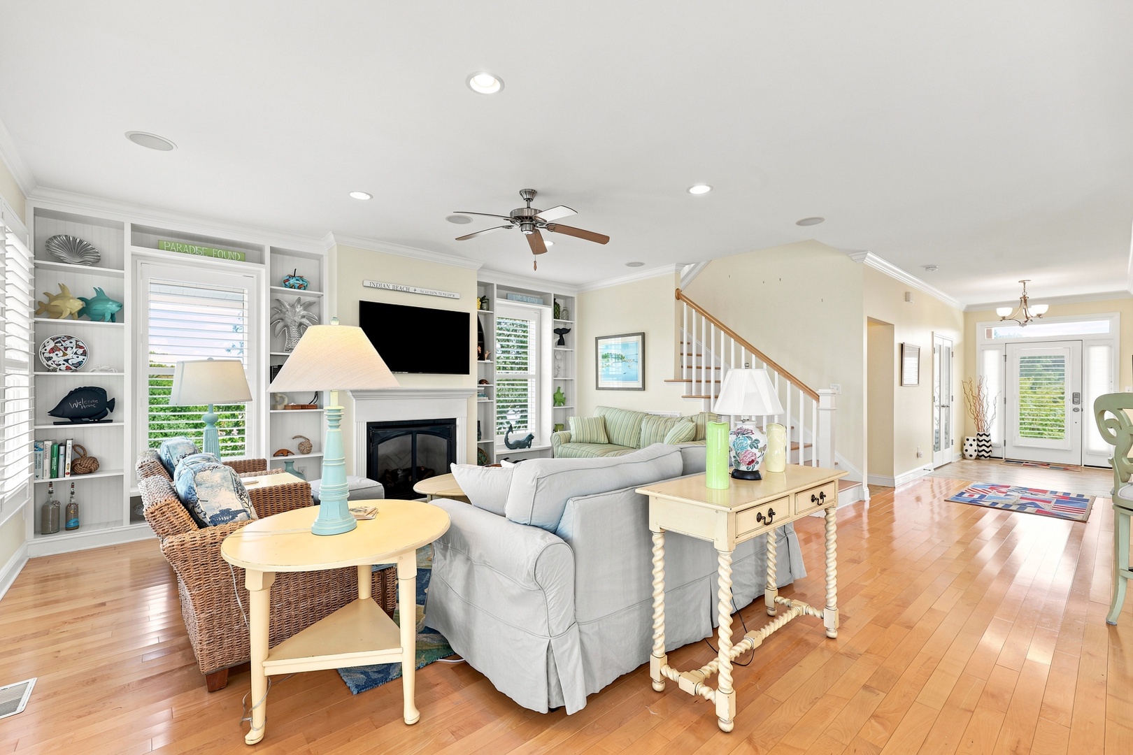 Blue Chair Stays | Open Living Area