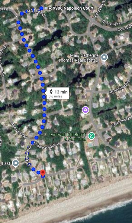 A Penguins Paradise beach access map 