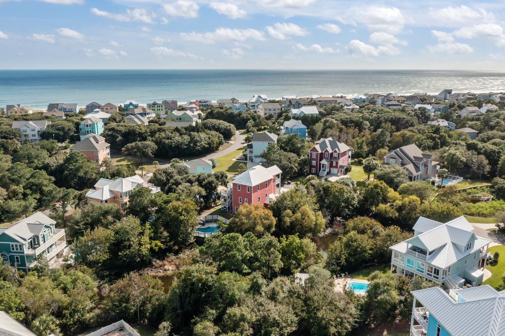 Birds Eye View of the Spinnakers Neighborhood