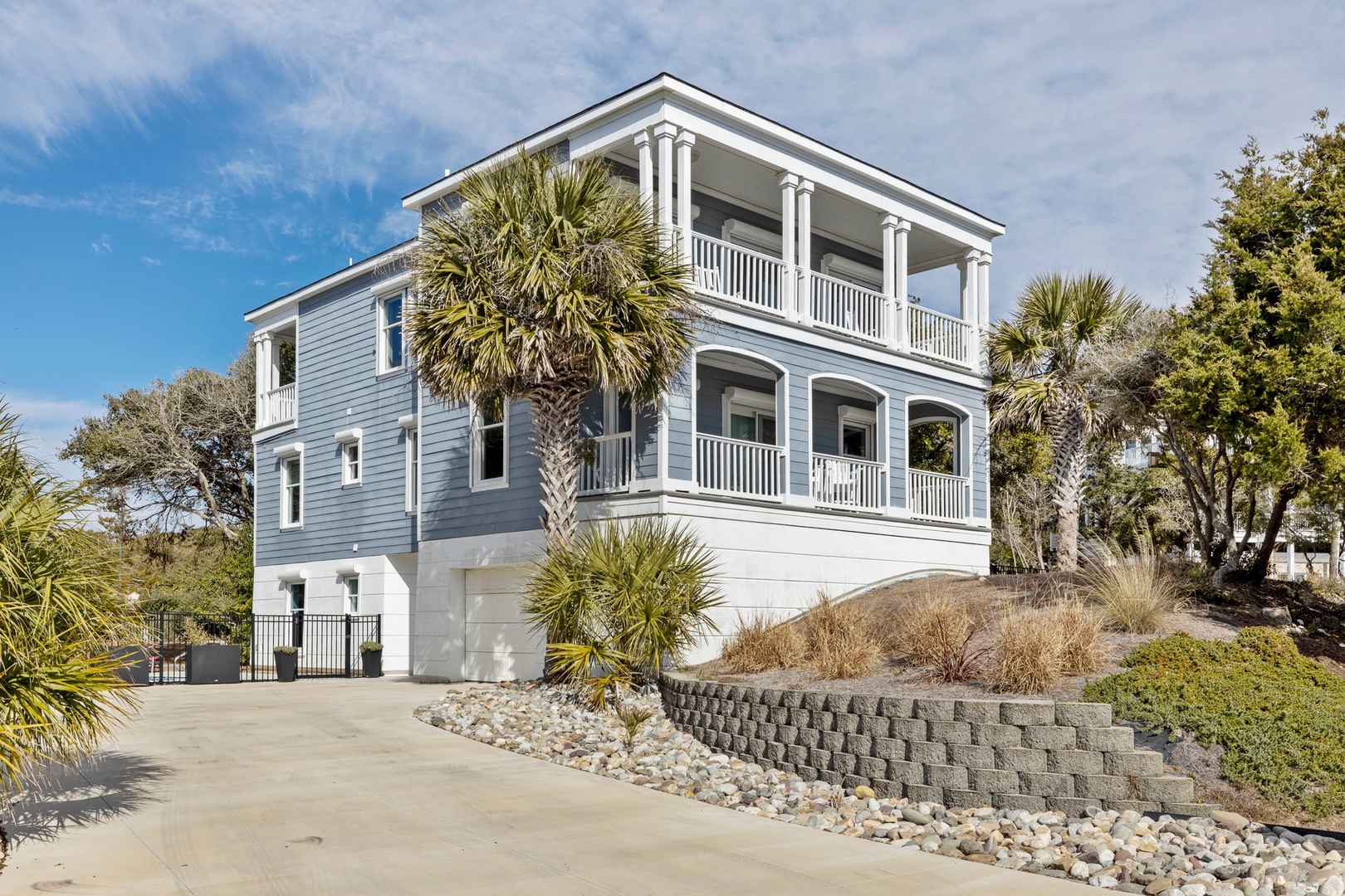 Front view of the house