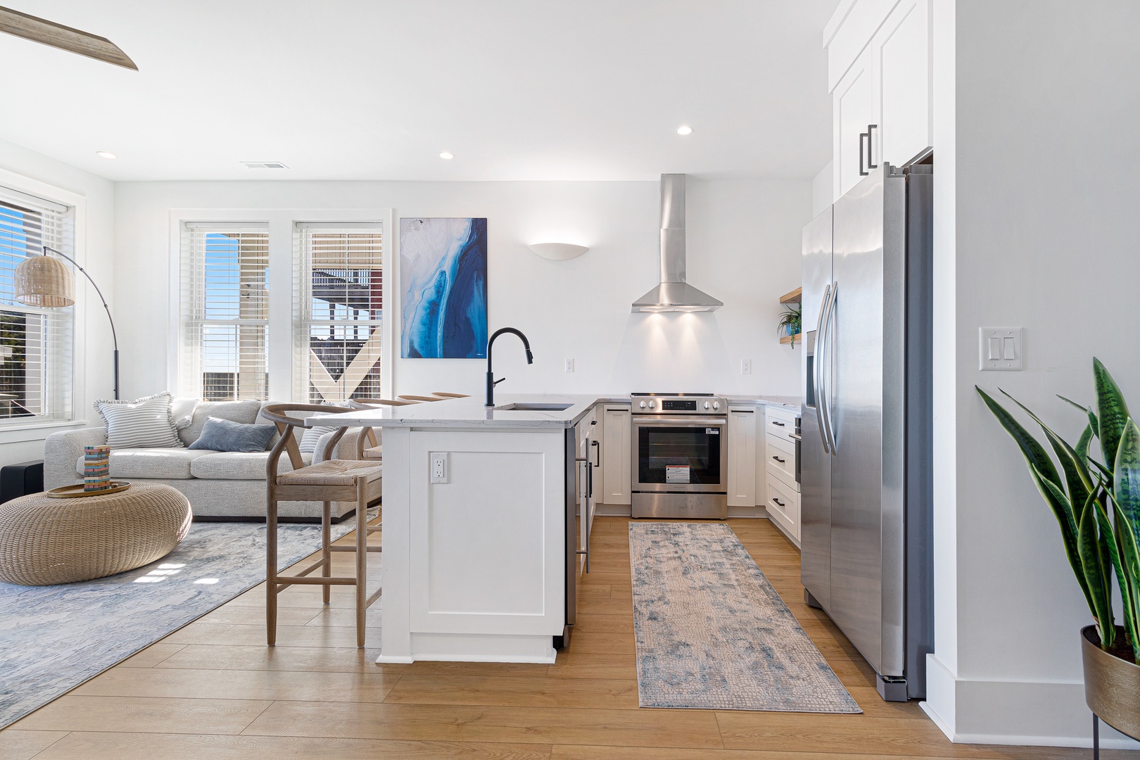 Sea Spray West | Kitchen and Living Area