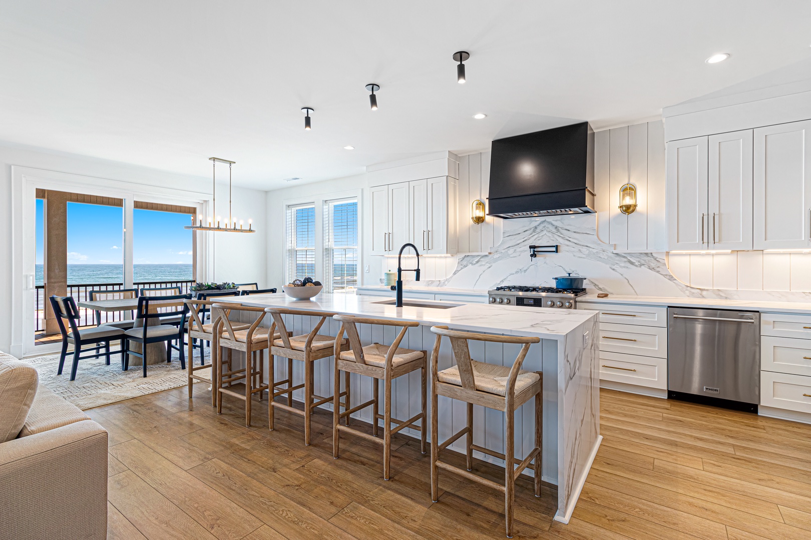 Sea Spray West | Main Kitchen and Dining Area