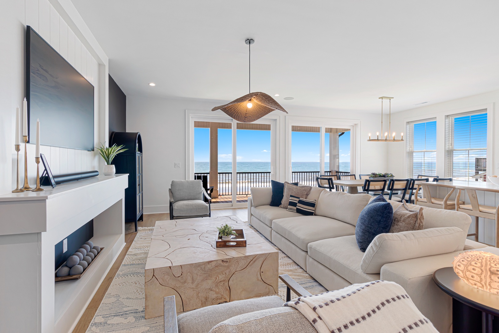 Sea Spray West | Open Living Area with Ocean Views