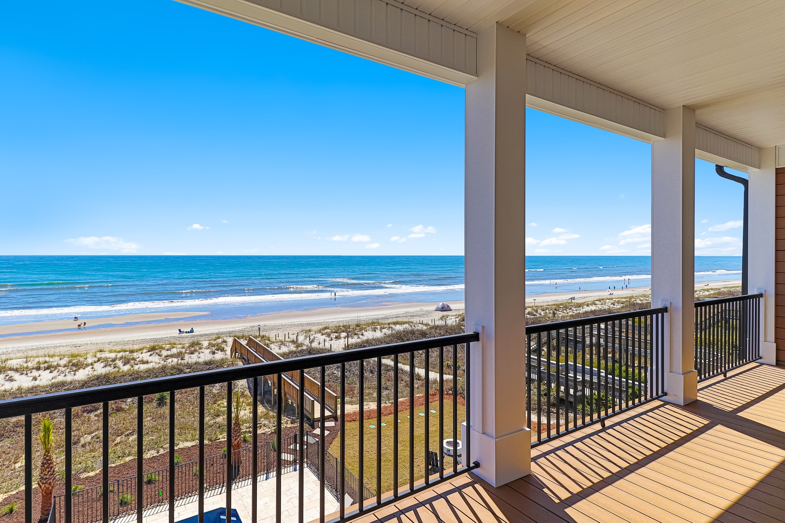 Sea Spray East | Oceanfront Deck View