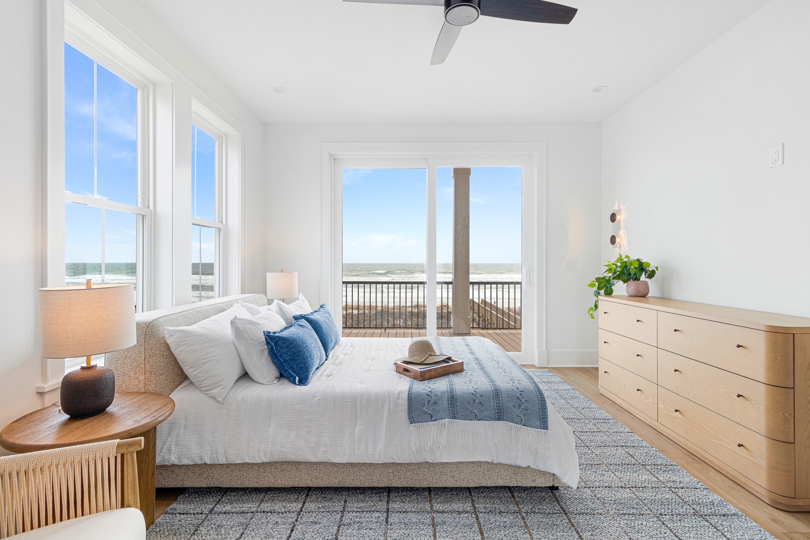 Sea Spray East | Oceanfront Queen Bedroom