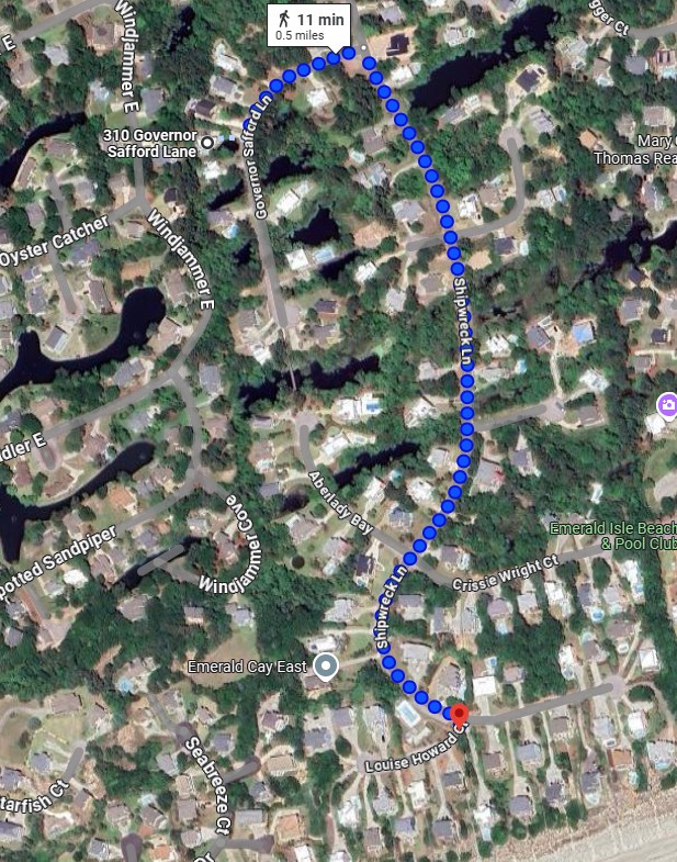 Ribbit beach access map