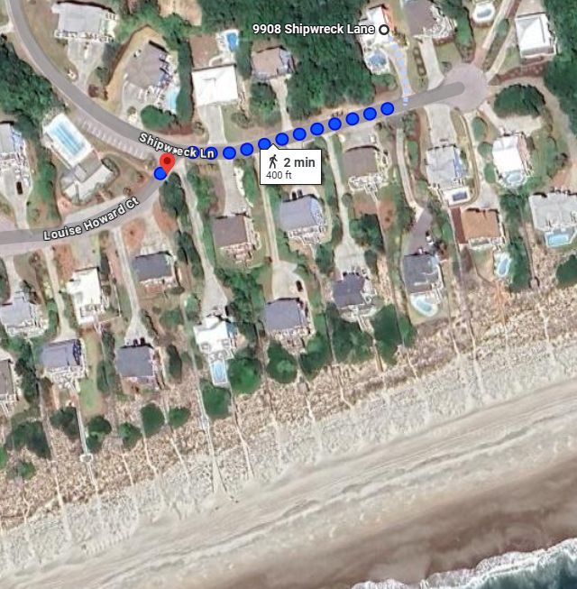 Dreamsicle beach access map