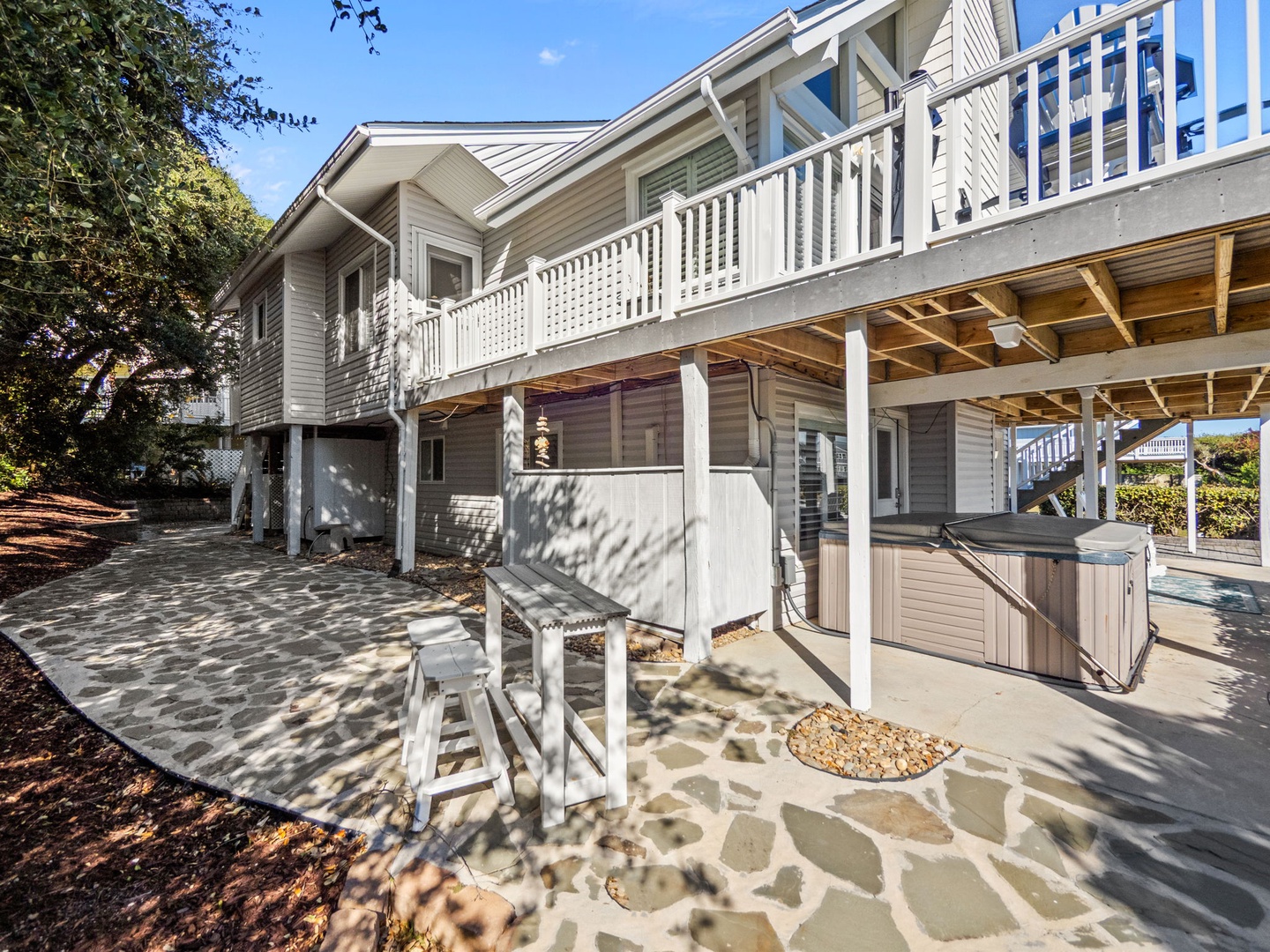 Grilling and Hot tub Area