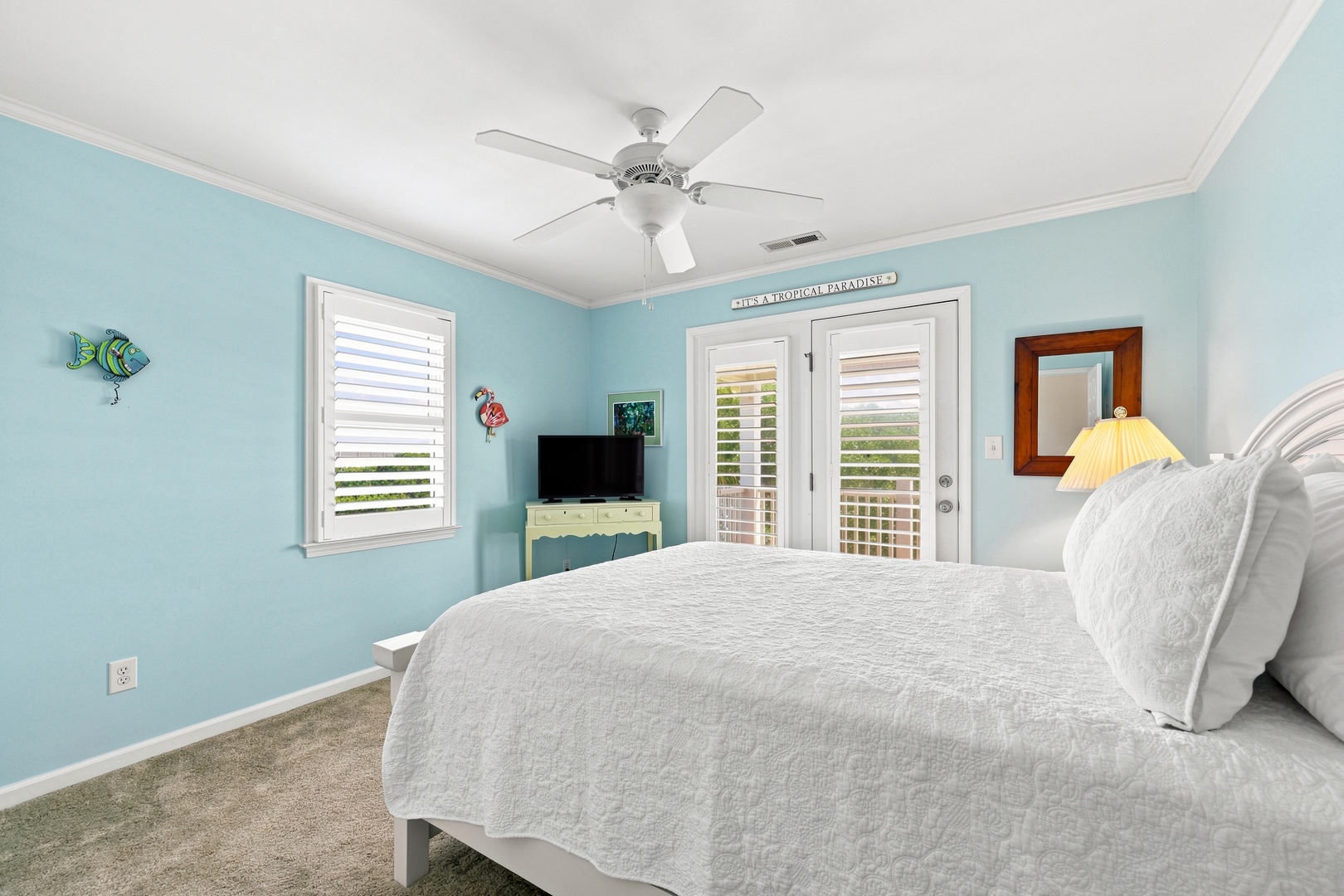Blue Chair Stays | Bedroom