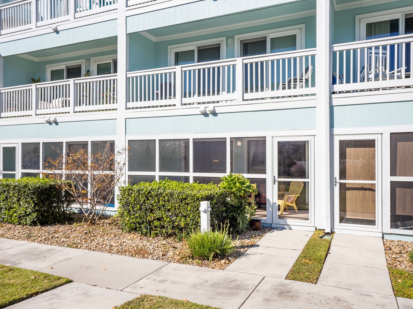 Back Porch view from the Pool Area