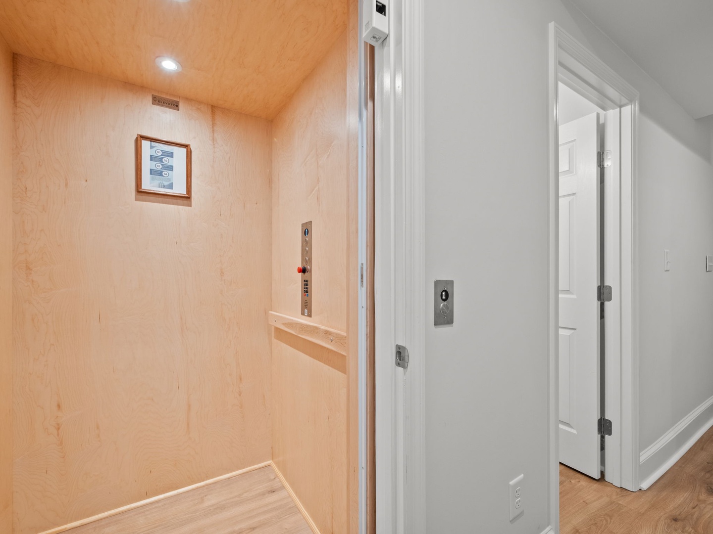 Step into your private elevator for effortless access to all floors of your home away from home.