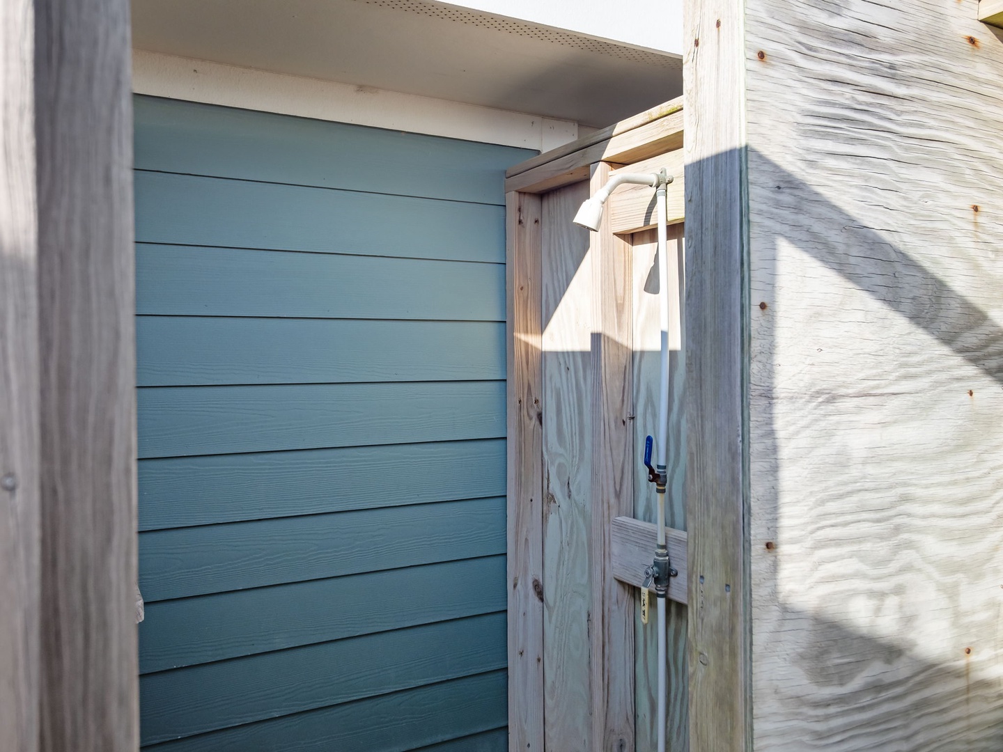 Private outdoor shower.