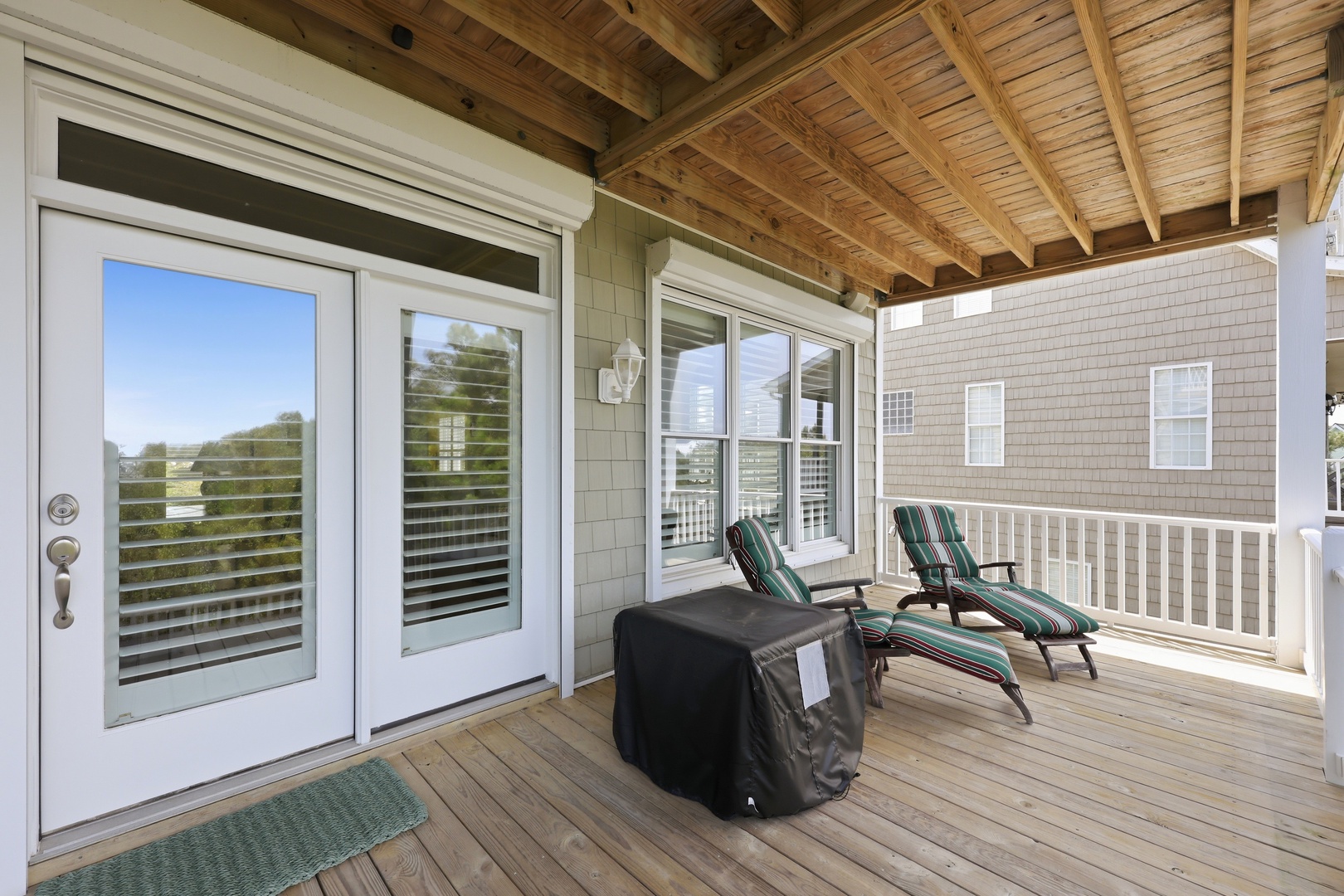 Blue Chair Stays | Covered Porch Seating