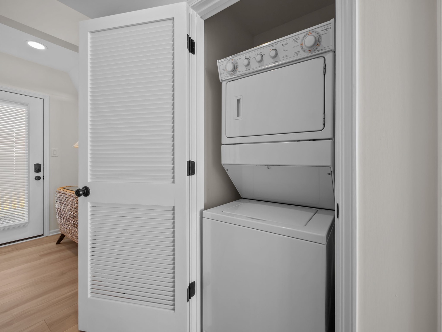 Your in-unit washer and dryer make packing light a breeze—freshly cleaned clothes ready whenever you need them during your stay.