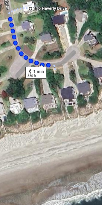 Sea Wolfe beach access map 