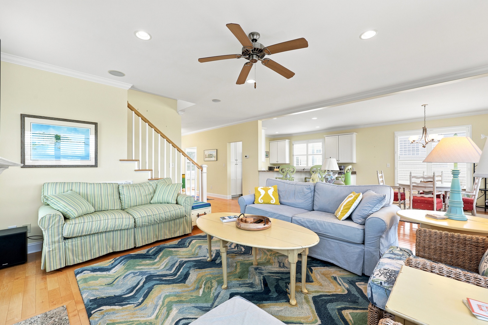Blue Chair Stays | Living Area