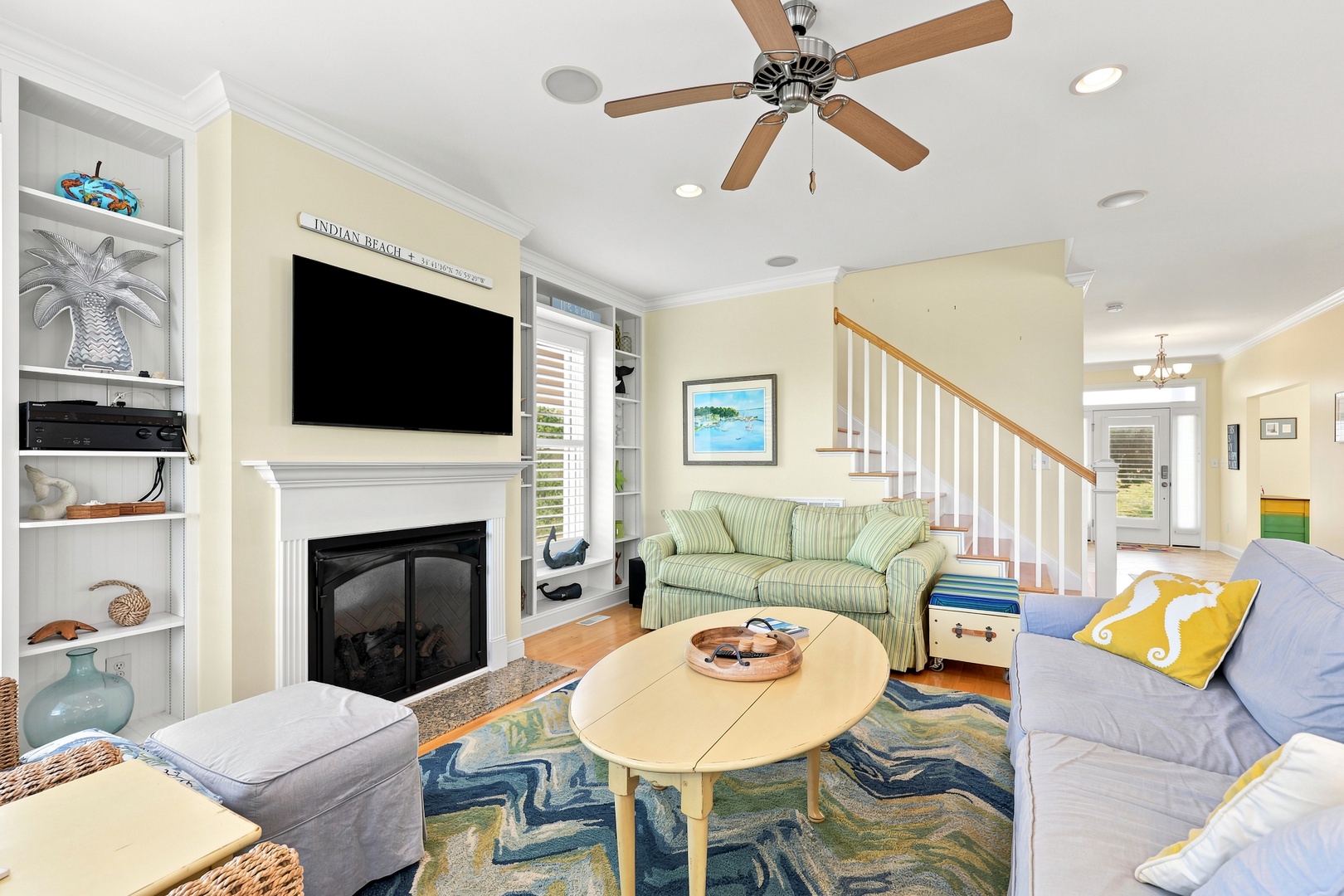 Blue Chair Stays | Living Area