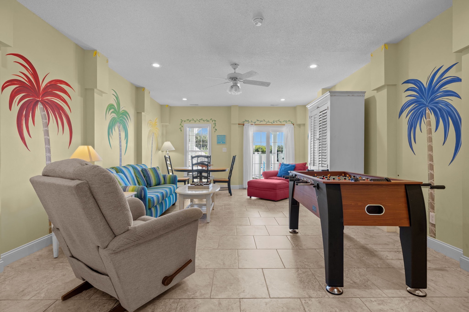 Bottom Floor Common area with Foose Ball Table