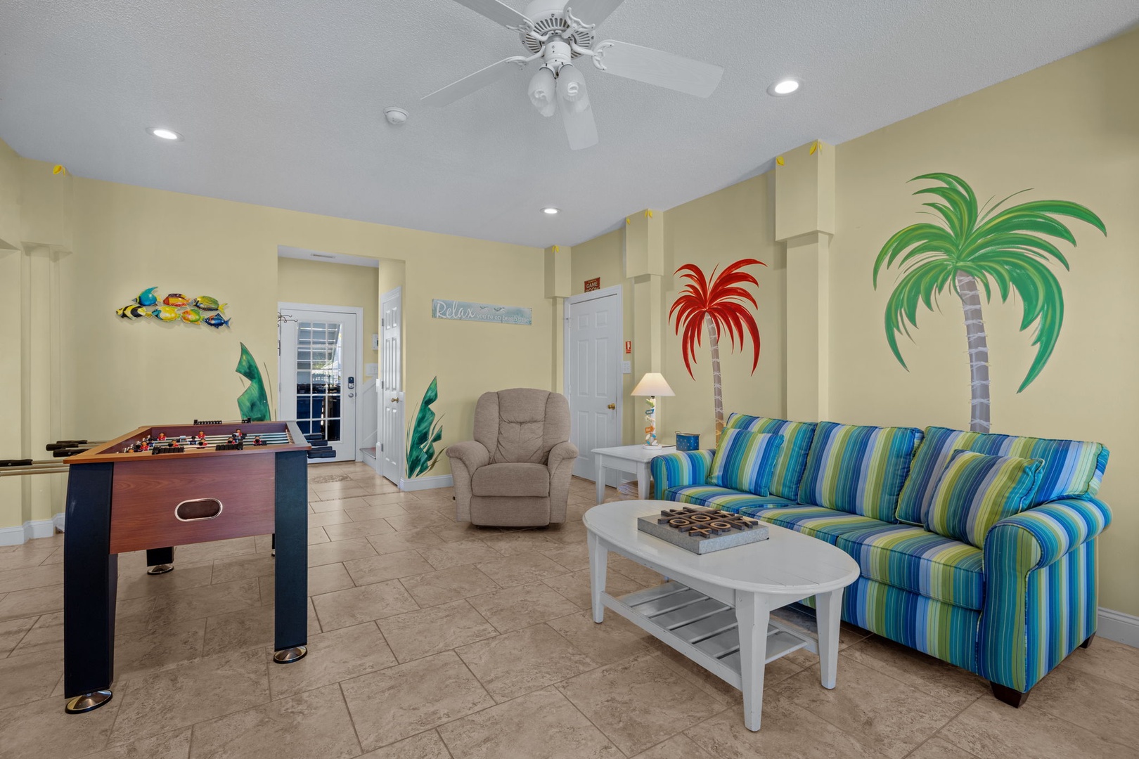 Bottom Floor Common area with Pull out Couch