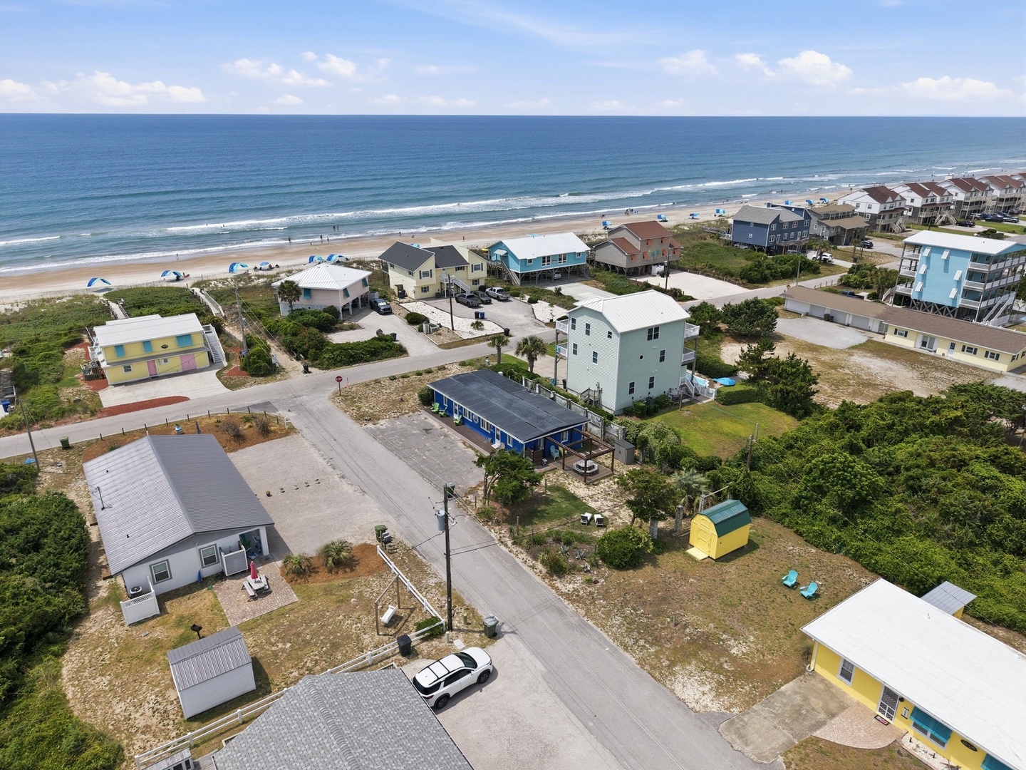 View showing proximity to beach