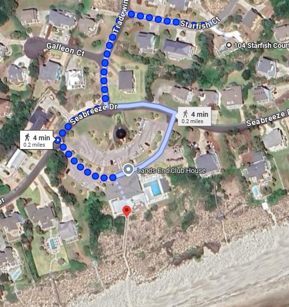 Serenity Now beach access map 