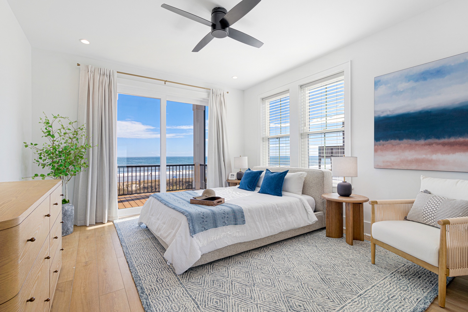 Sea Spray West | Oceanfront Queen Bedroom