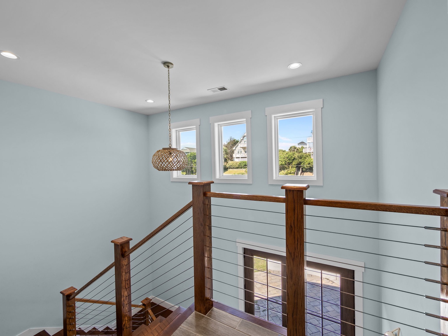 Top of entrance stairs