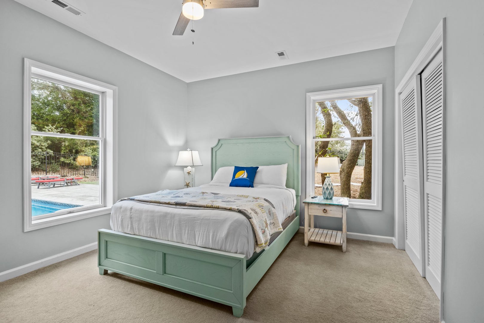 Queen size bedroom on second floor