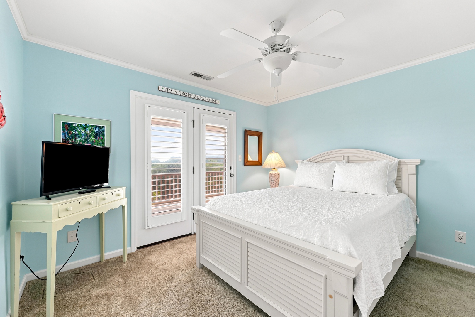 Blue Chair Stays | Bedroom