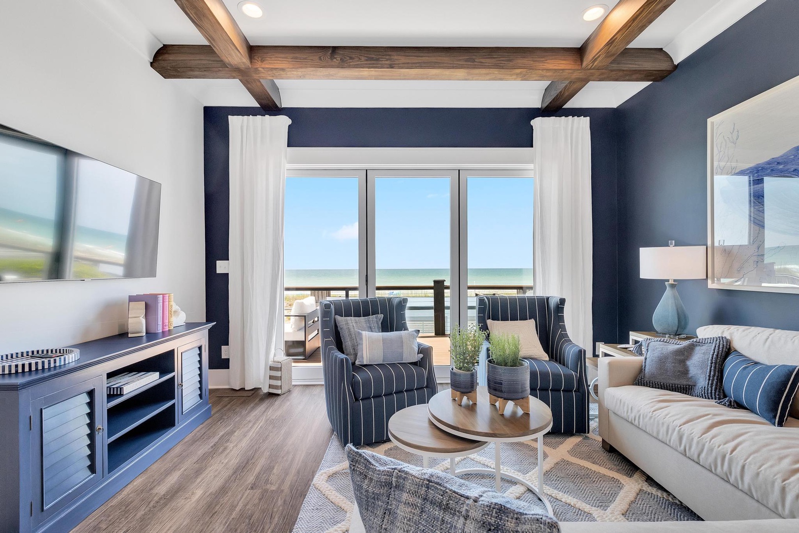 Ocean views from living room