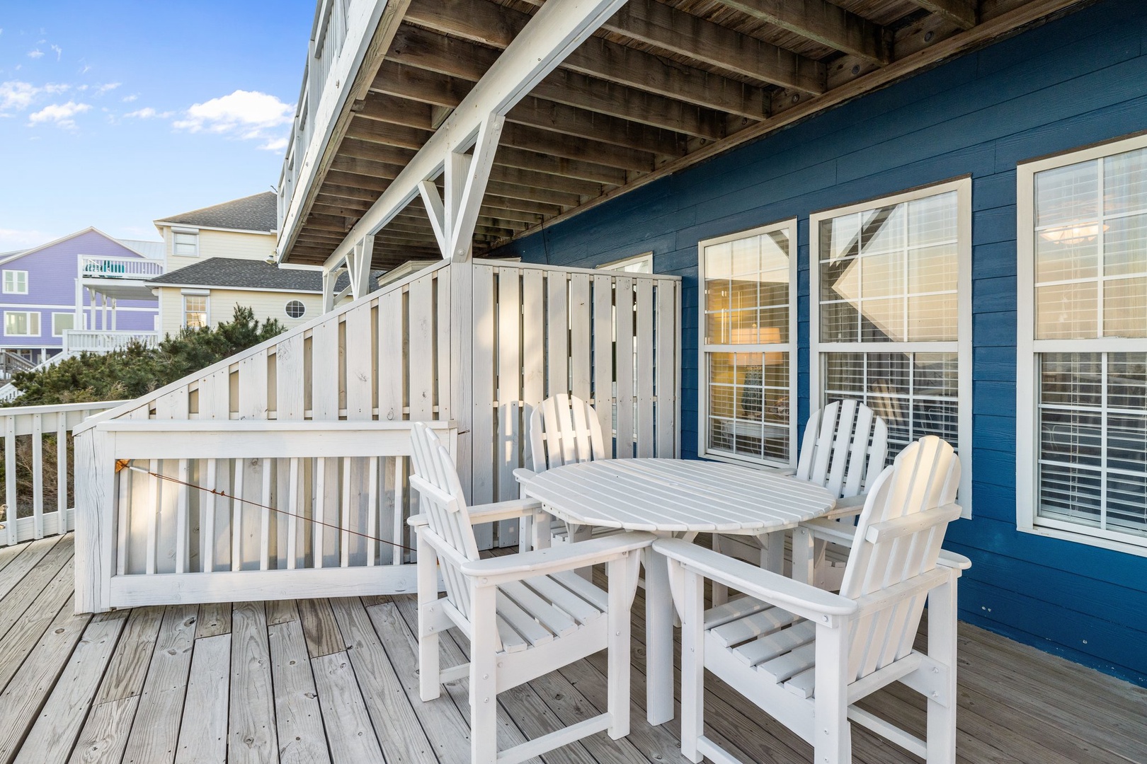 Oceanfront Deck of Living room