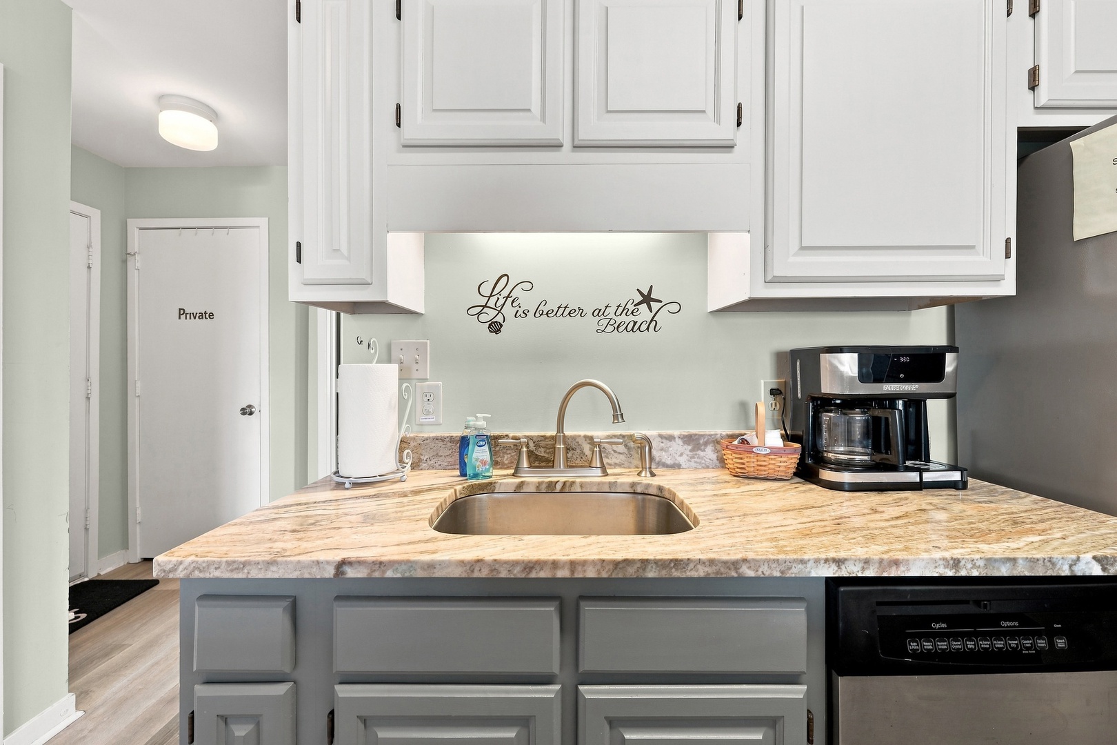 Char’s Cozy Condo | Kitchen Sink and Counter