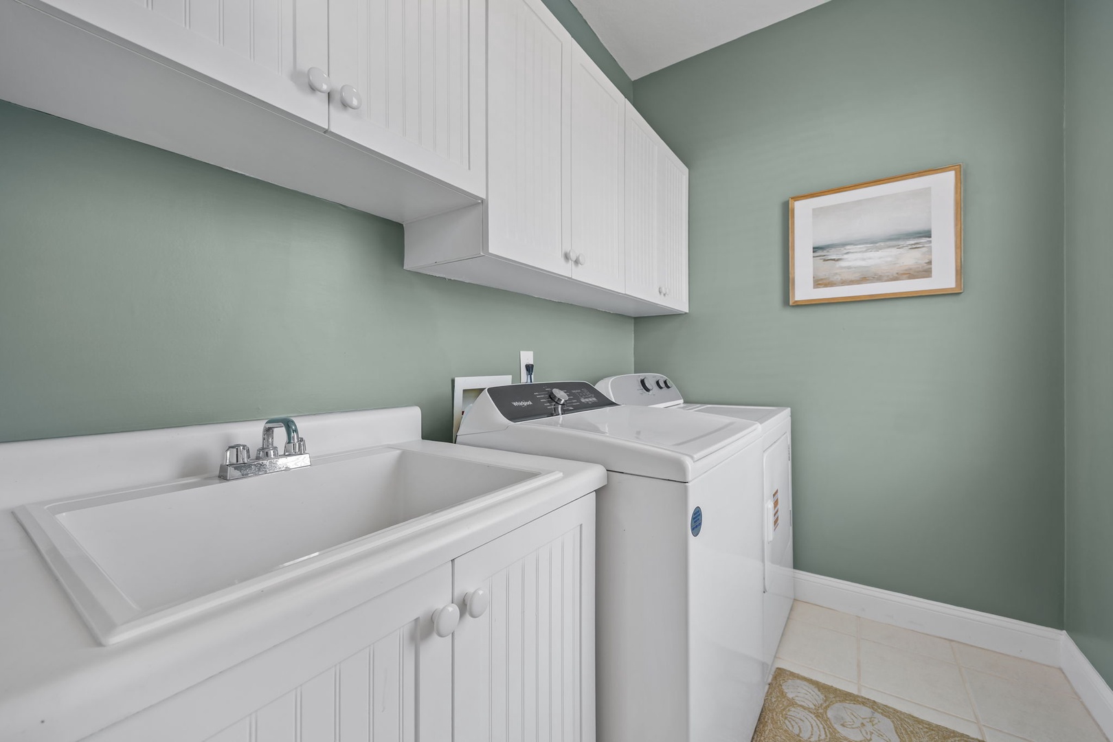 Your own private laundry room with full-size washer and dryer makes packing light a breeze during your stay.