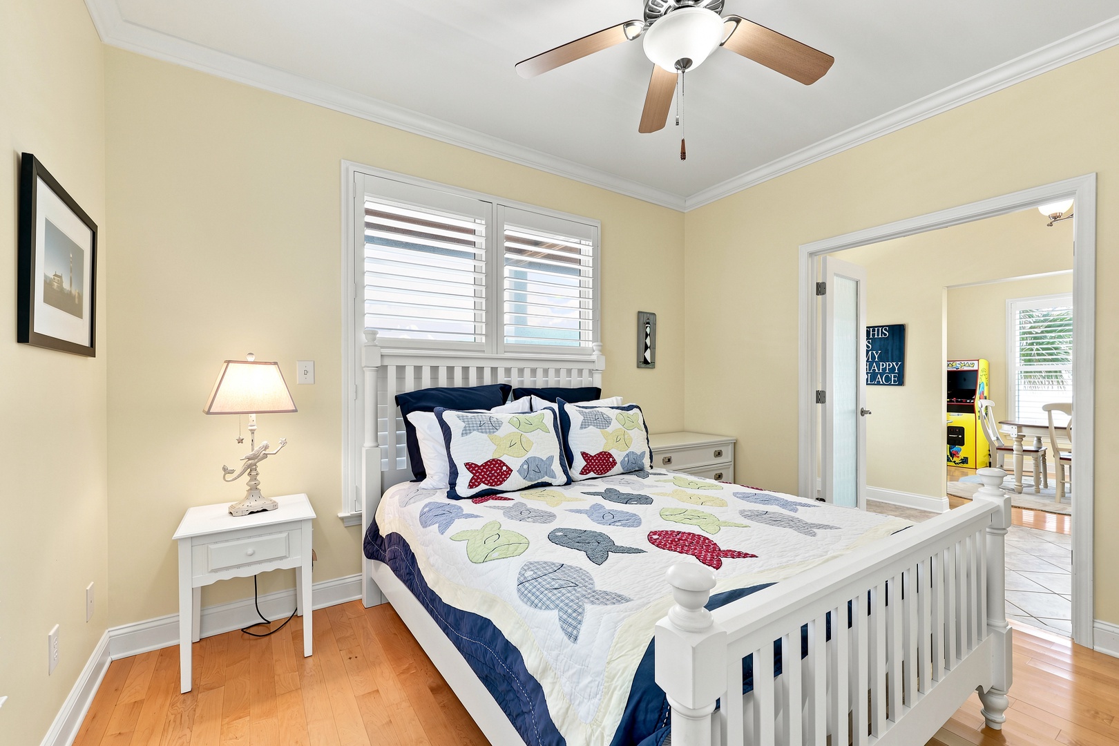 Blue Chair Stays | Bedroom